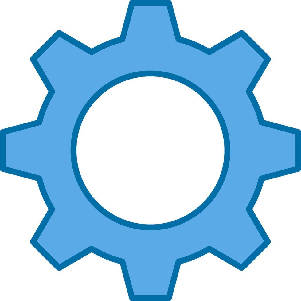 Optimization Filled Blue  Icon vector