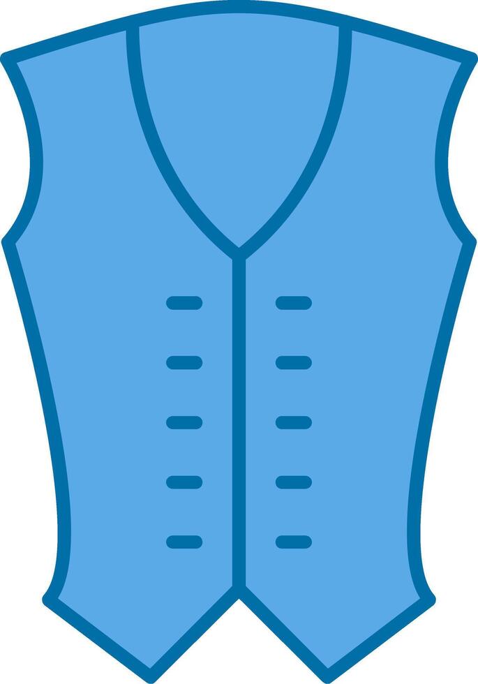 Vasket Filled Blue  Icon vector