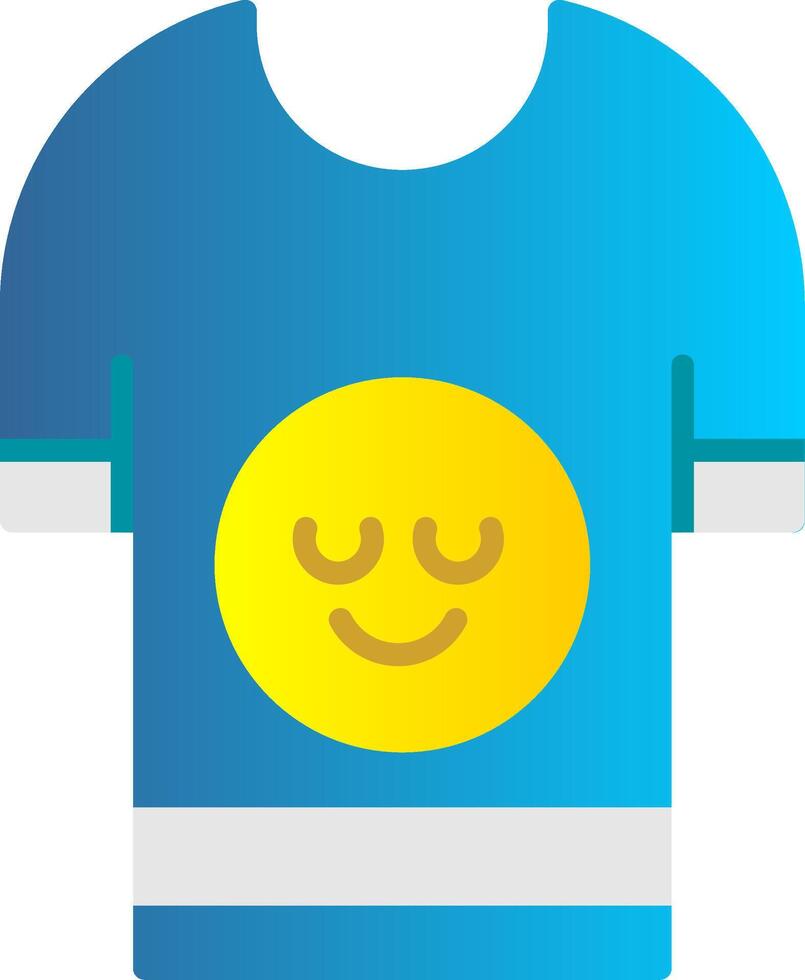 Shirt Design Flat Gradient  Icon vector