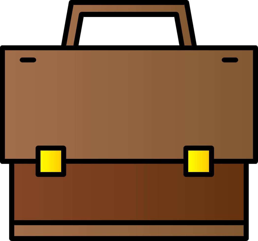 Suitcase Line Filled Gradient  Icon vector