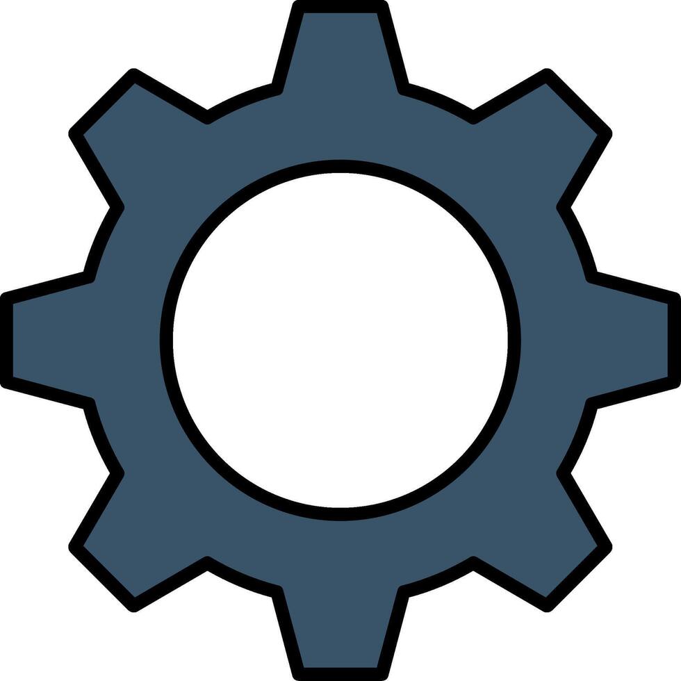 Optimization Line Filled Gradient  Icon vector