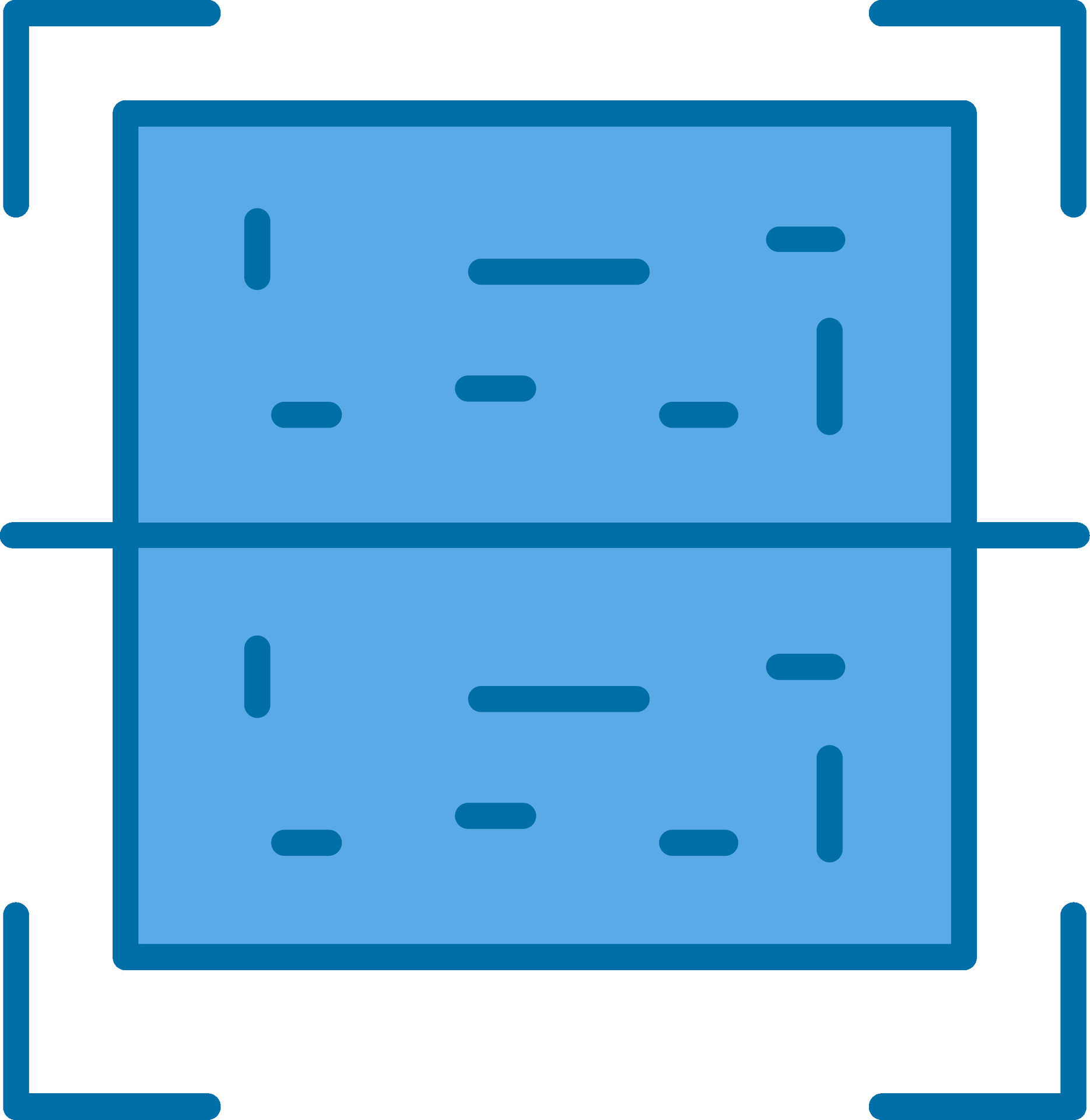 Qr Code Filled Blue Icon 42173007 Vector Art at Vecteezy