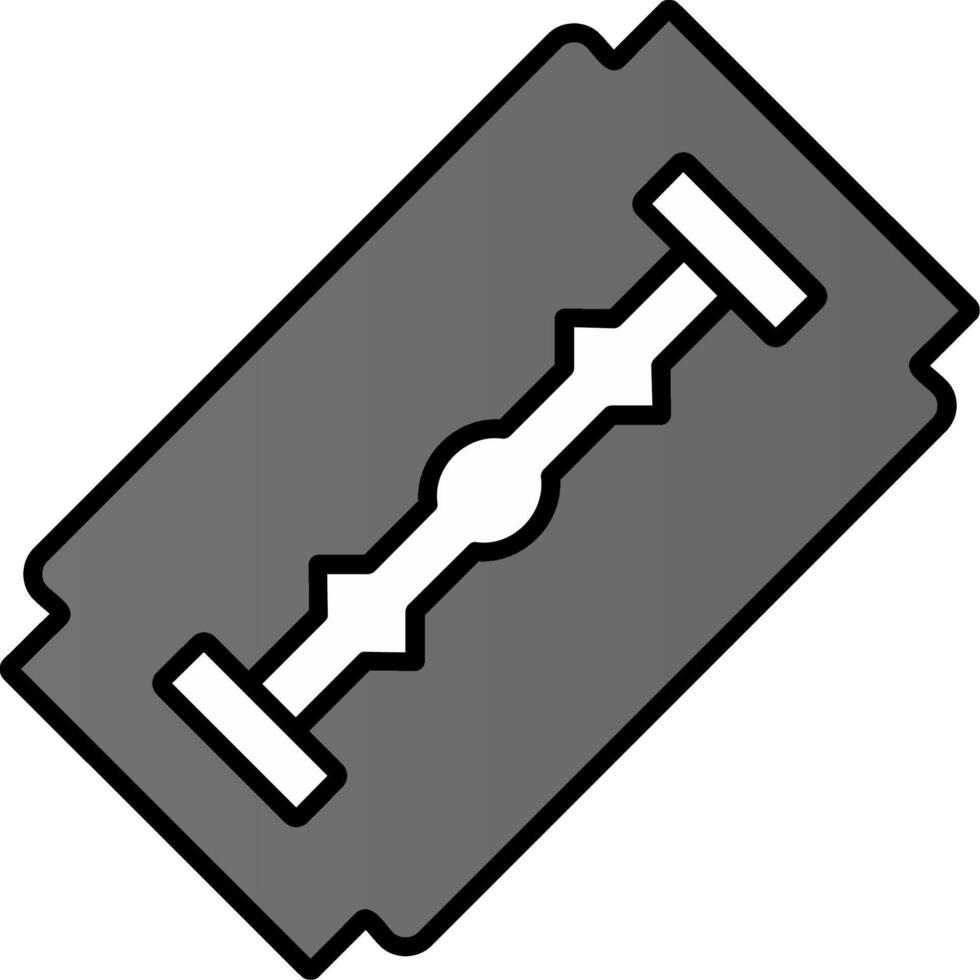 Shaving Blade Line Filled Gradient  Icon vector