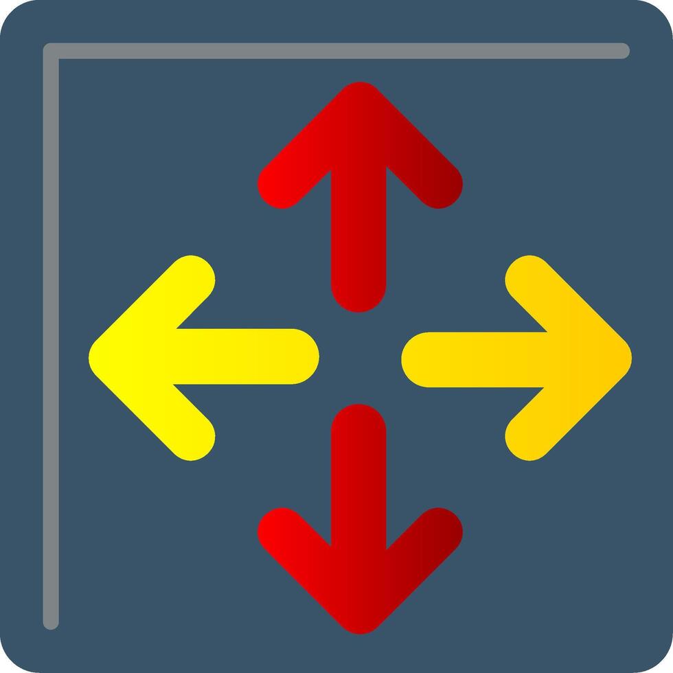 Maximize Flat Gradient  Icon vector