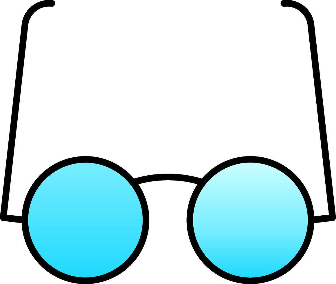 Goggles Line Filled Gradient  Icon vector
