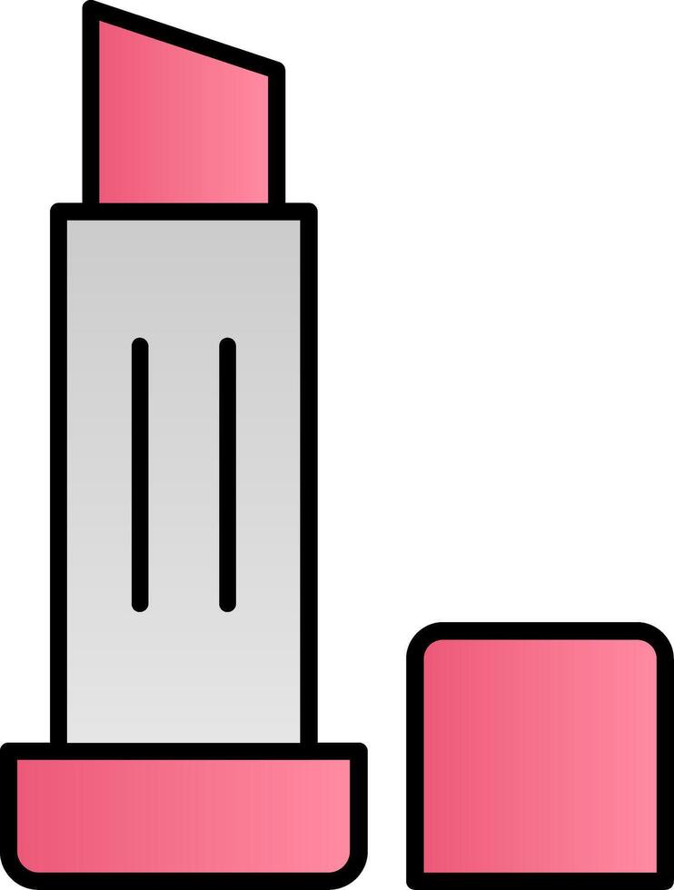 Lip Balm Line Filled Gradient  Icon vector