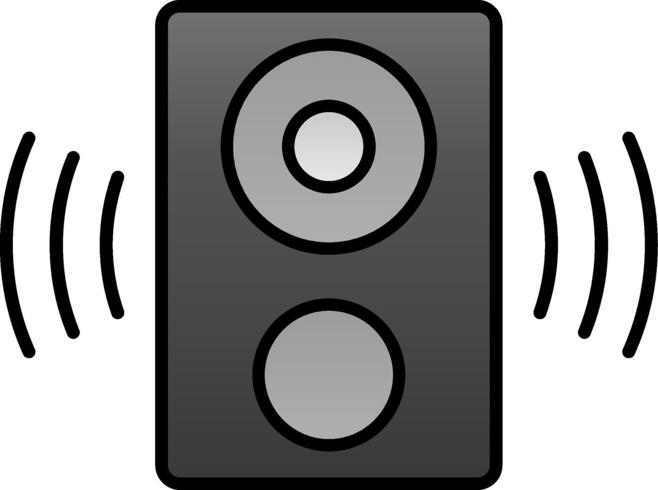 Speaker Line Filled Gradient  Icon vector