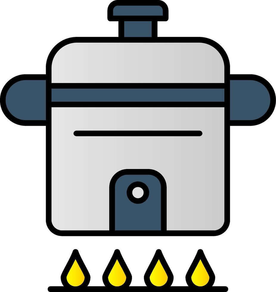 Cooking Line Filled Gradient  Icon vector