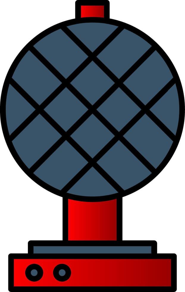 Waffle Iron Line Filled Gradient  Icon vector