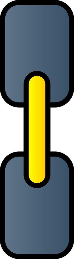 Chain Line Filled Gradient  Icon vector