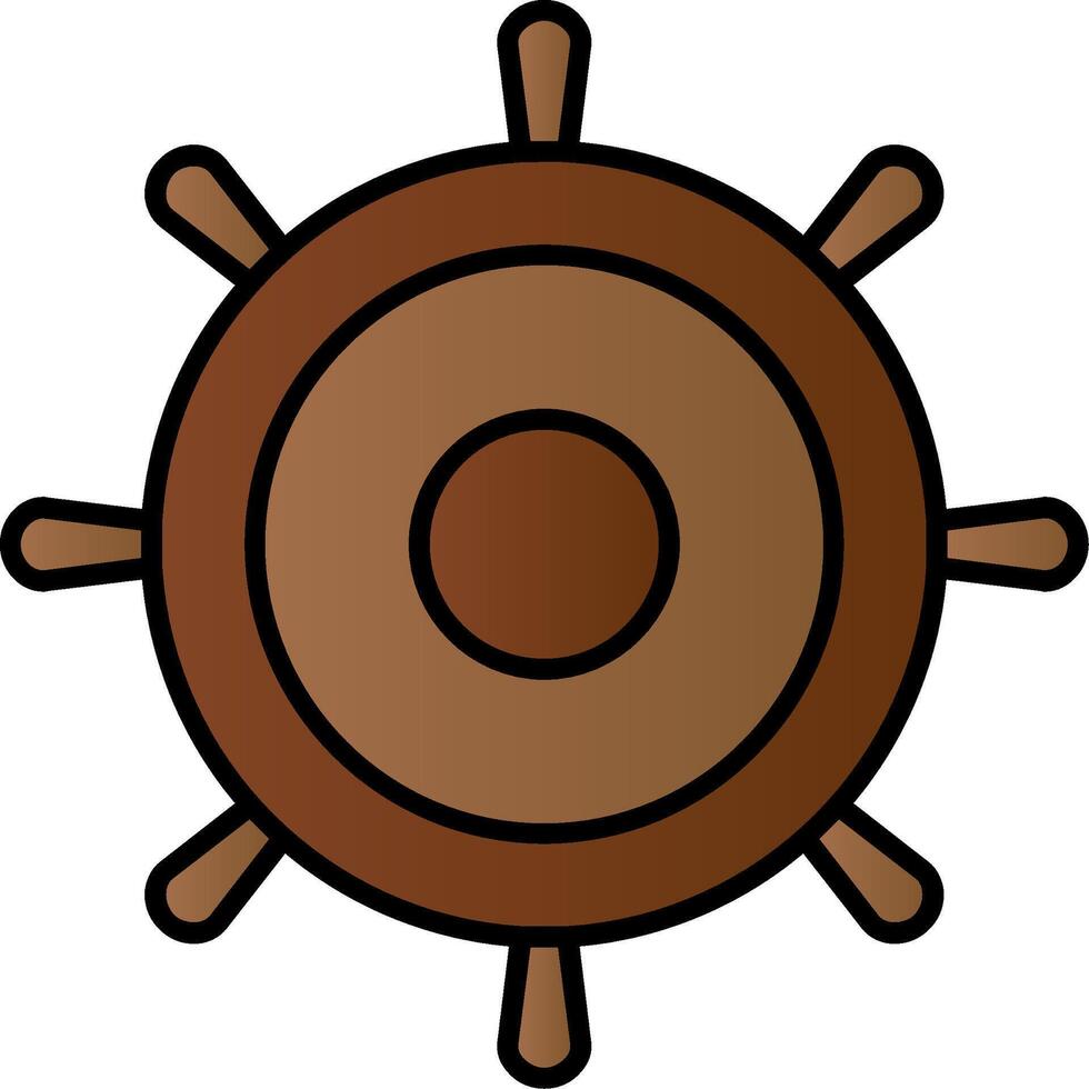 Helm Line Filled Gradient  Icon vector