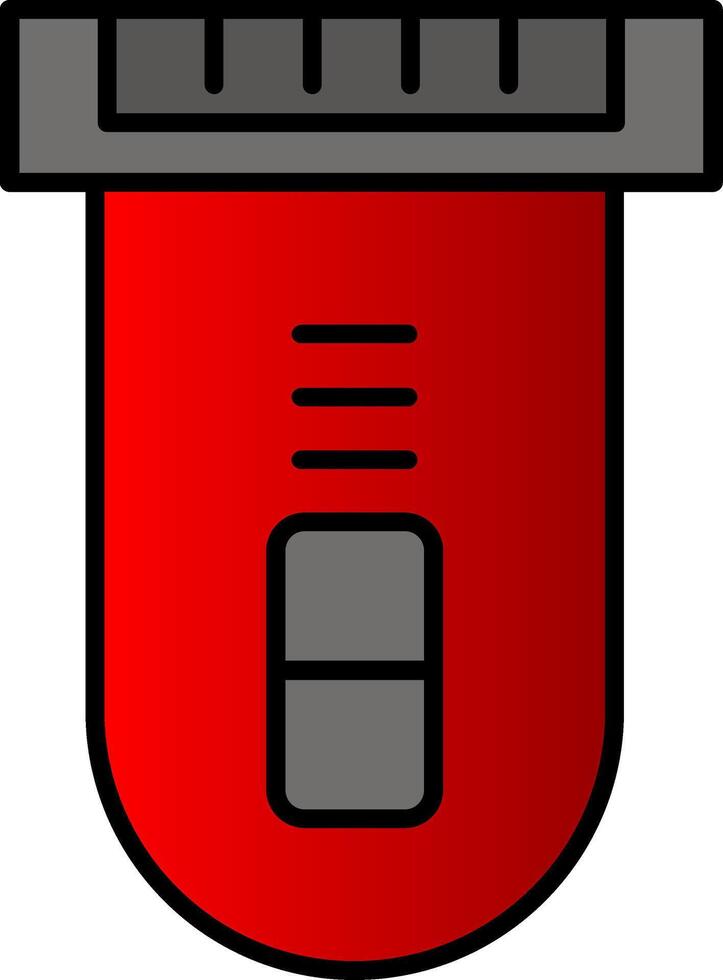 eléctrico maquinilla de afeitar línea lleno degradado icono vector