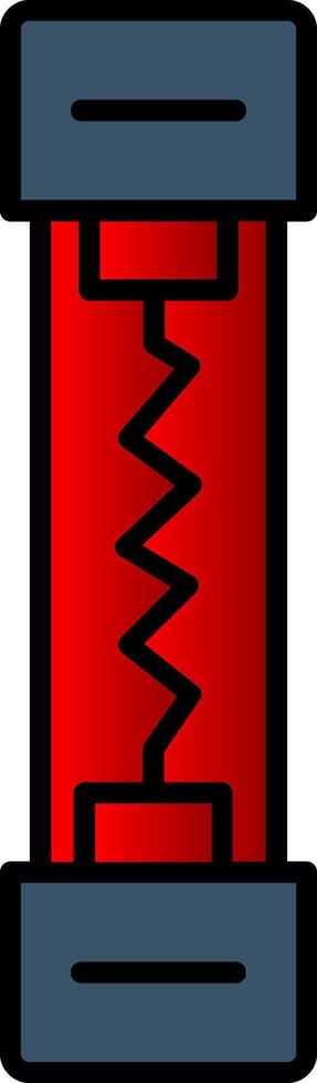 Fuse Line Filled Gradient  Icon vector