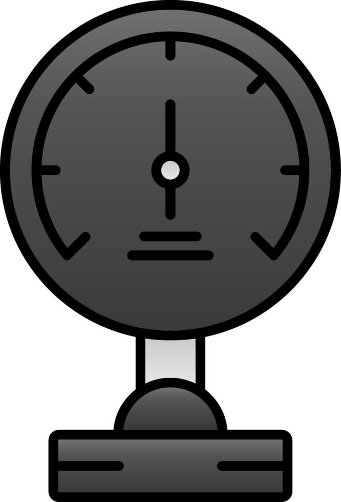 Pressure Meter Line Filled Gradient  Icon vector