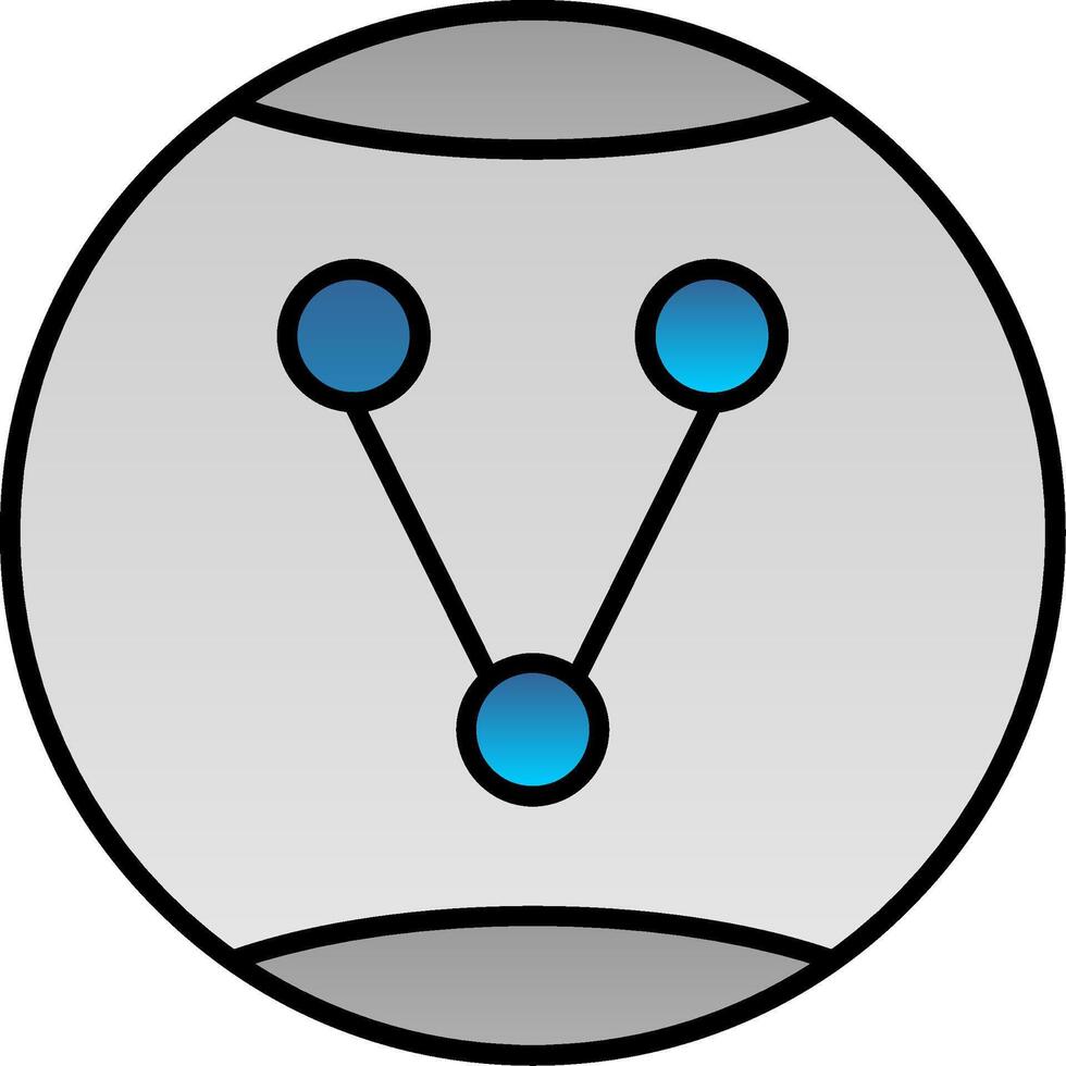Share Option Line Filled Gradient  Icon vector