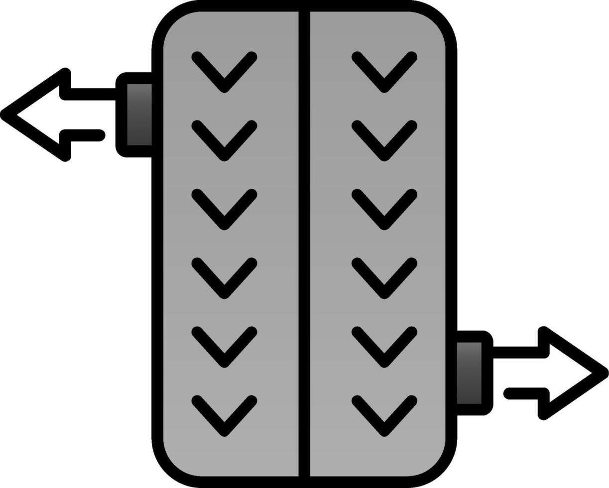 Wheel Alignment Line Filled Gradient  Icon vector