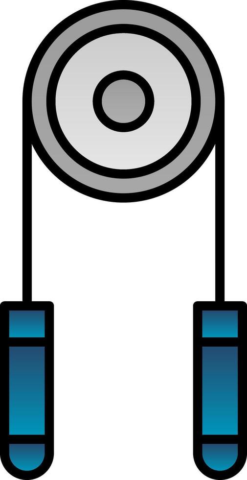 Hand Grip Line Filled Gradient  Icon vector