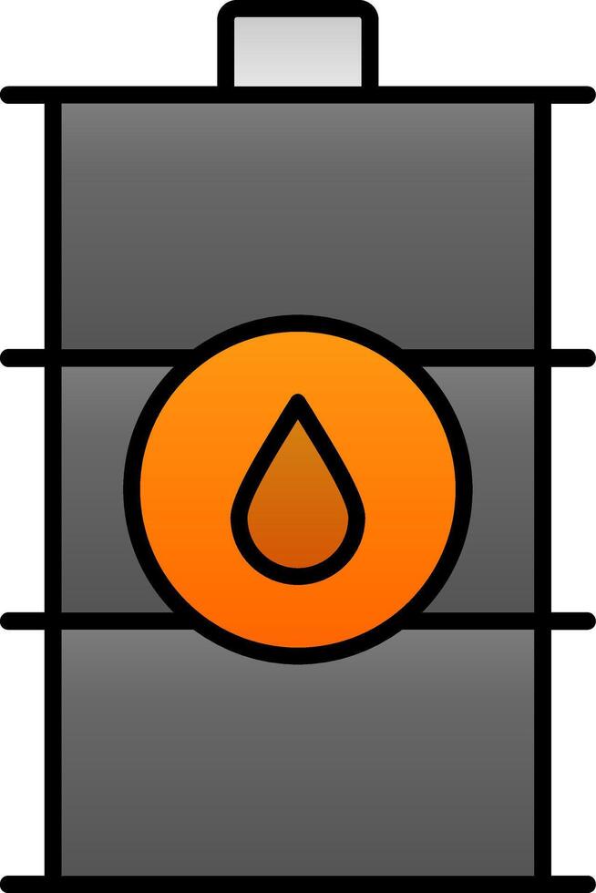 Barrel Line Filled Gradient  Icon vector