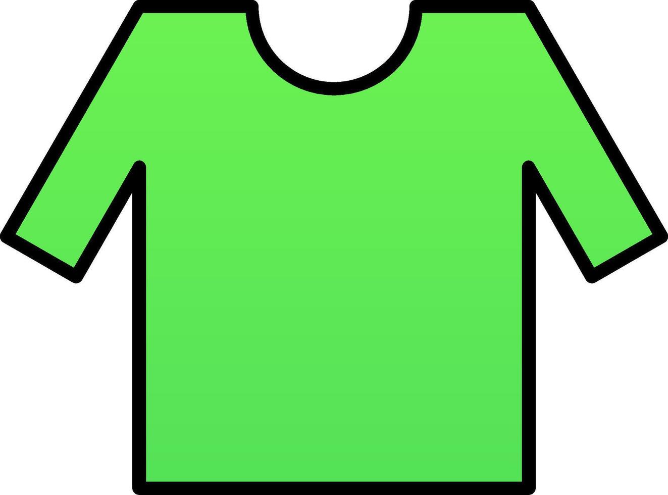 Shirt Line Filled Gradient  Icon vector