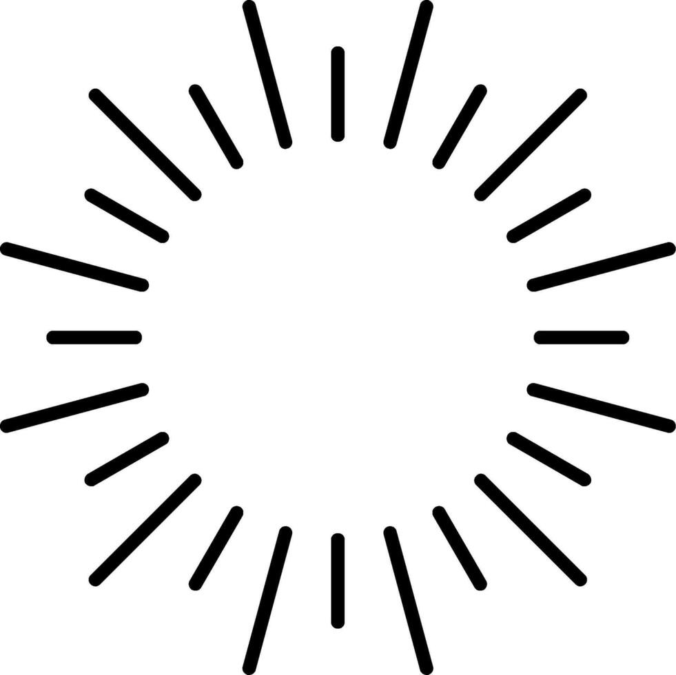 Fireworks Line Filled Gradient  Icon vector