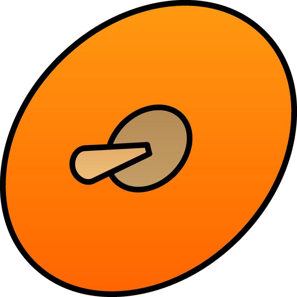 Cymbals Line Filled Gradient  Icon vector
