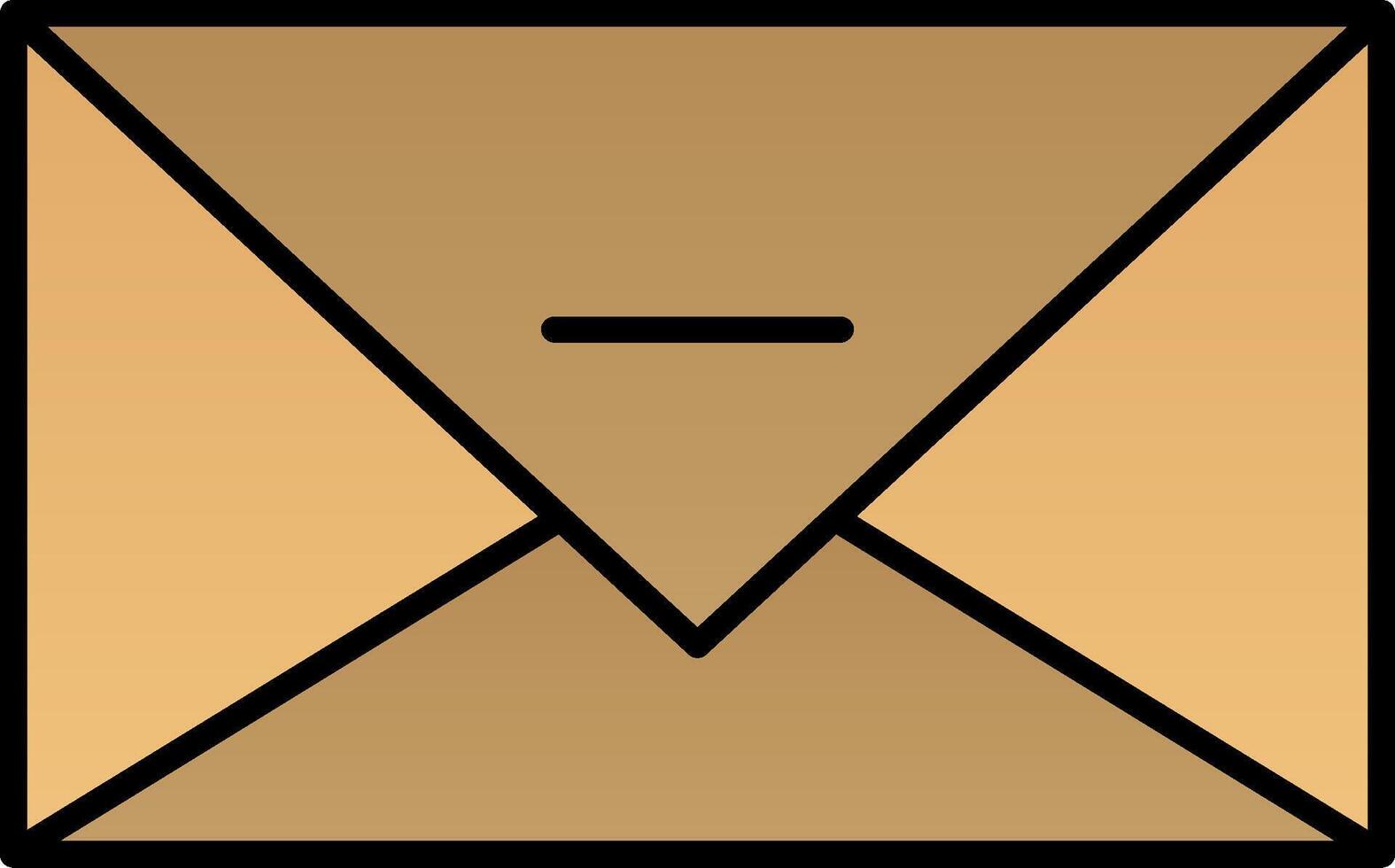 Email Line Filled Gradient  Icon vector