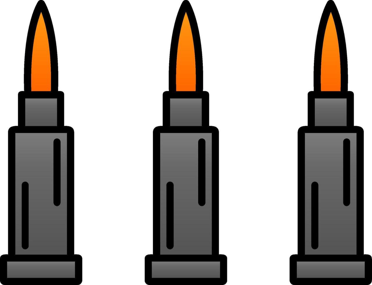 Bullets Line Filled Gradient  Icon vector