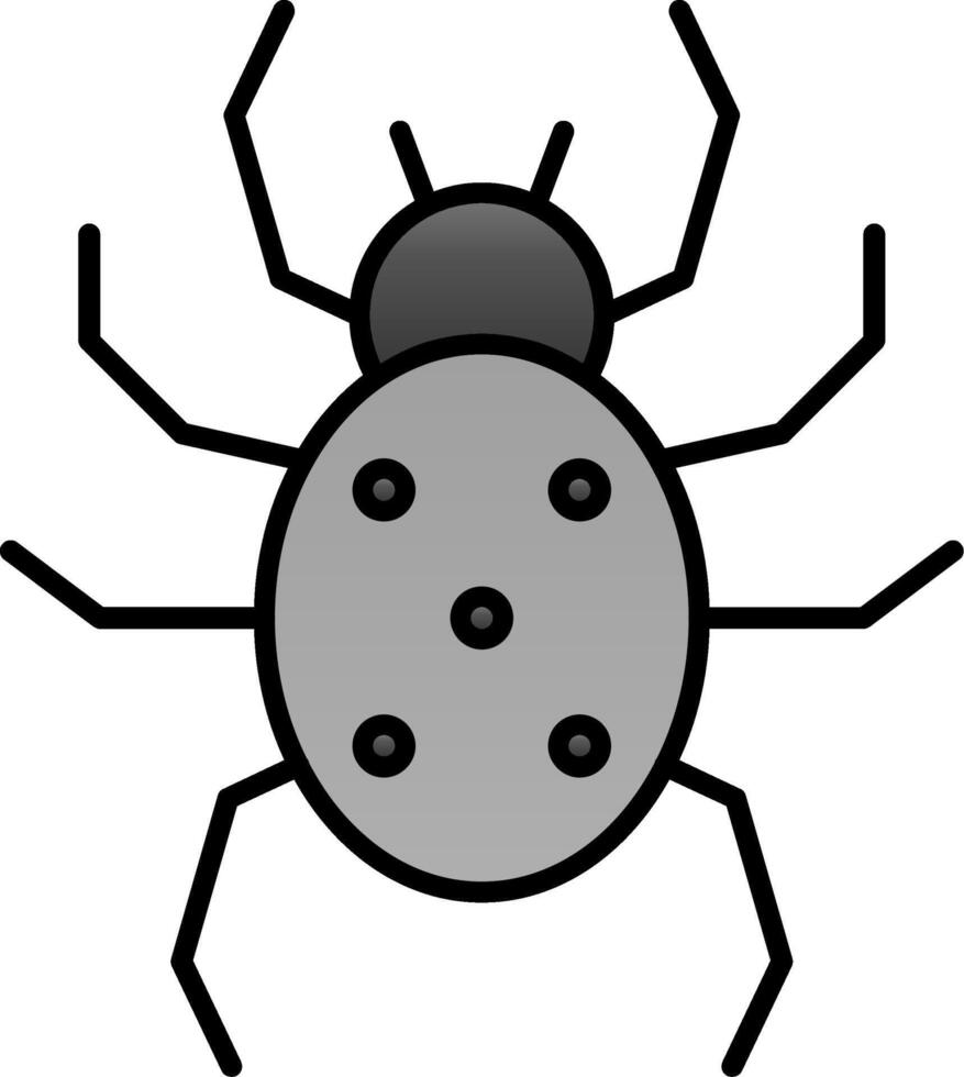 Spider Line Filled Gradient  Icon vector