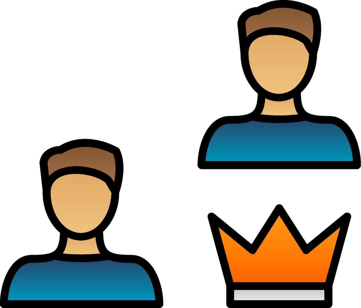Membership Line Filled Gradient  Icon vector