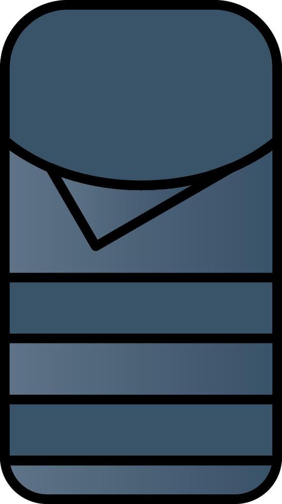Sleeping Bag Line Filled Gradient  Icon vector