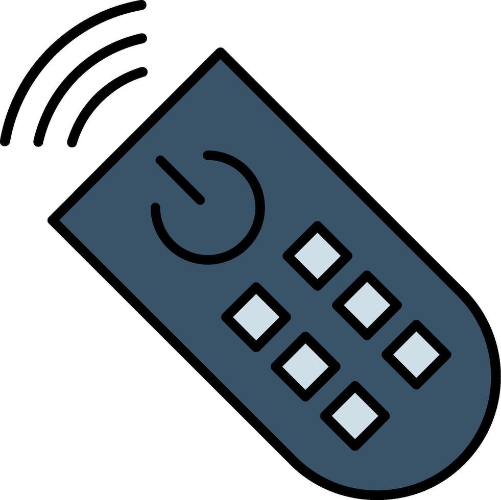 Remote Control Line Filled Gradient  Icon vector