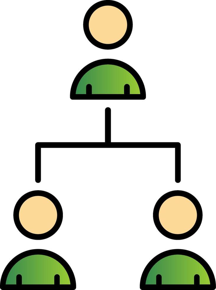 Hrm Line Filled Gradient  Icon vector