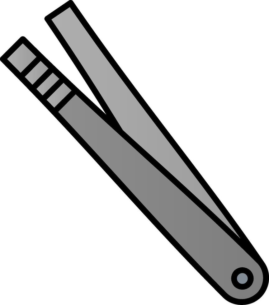 Tweezer Line Filled Gradient  Icon vector
