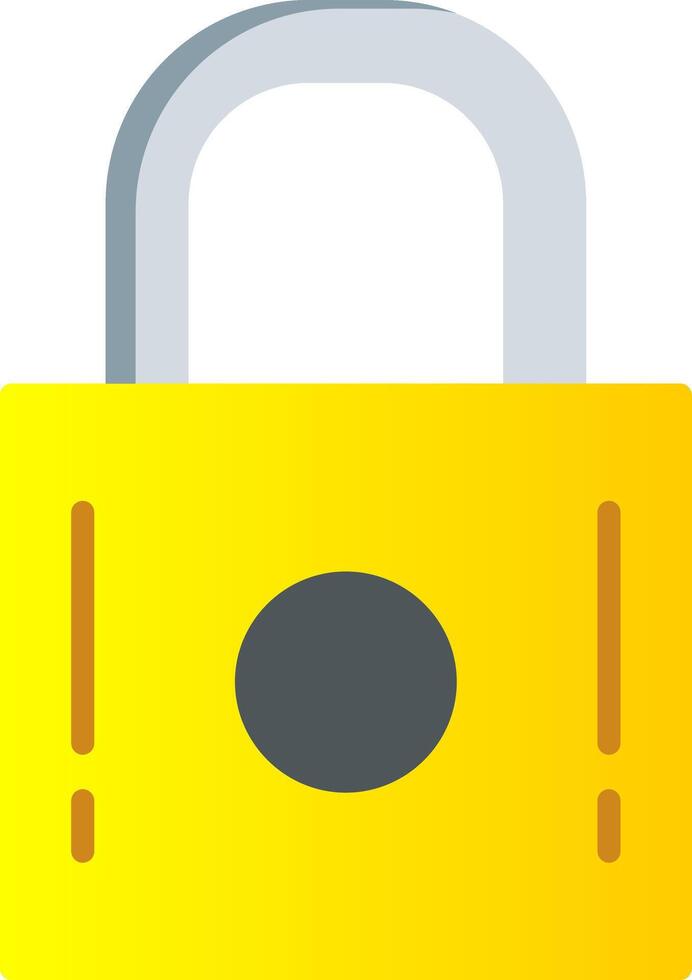 Padlock Flat Gradient  Icon vector