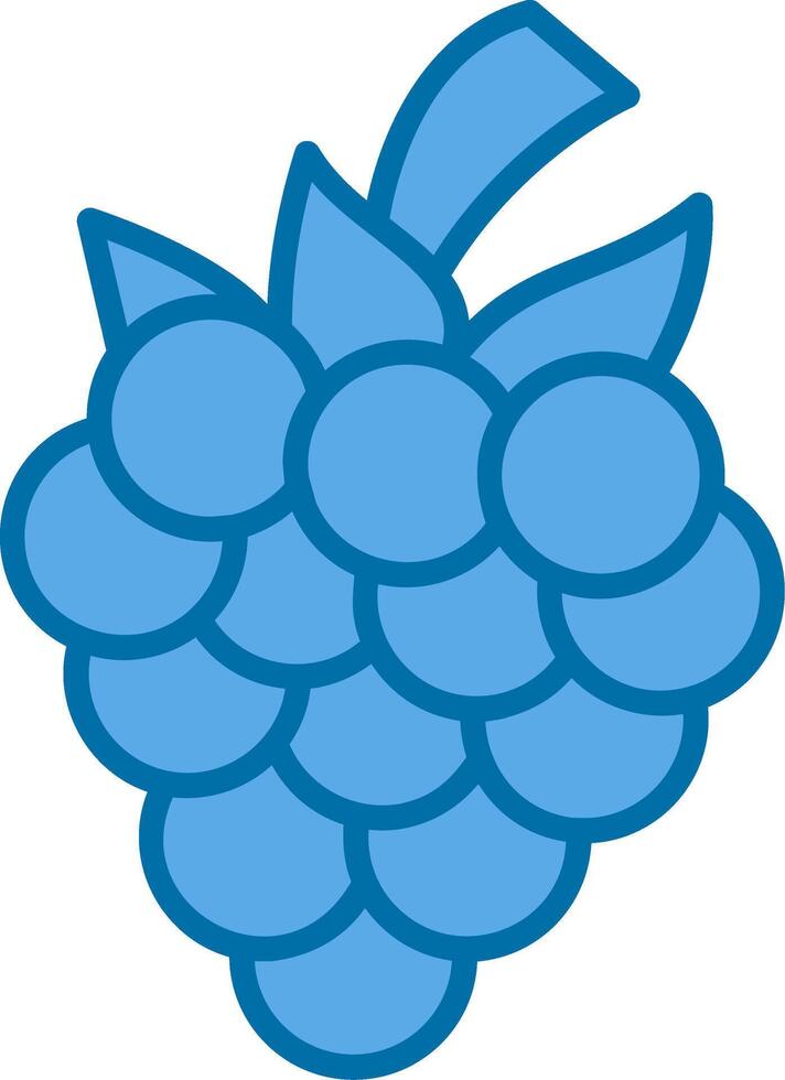 Blackberry Filled Blue  Icon vector