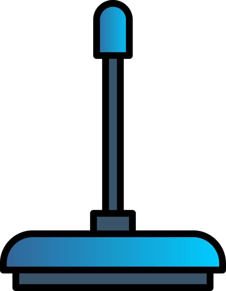 Floor Wiper Line Filled Gradient  Icon vector