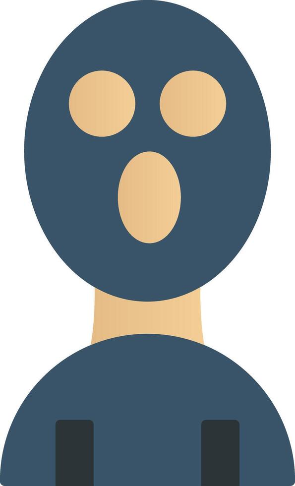 Balaclava Flat Gradient  Icon vector
