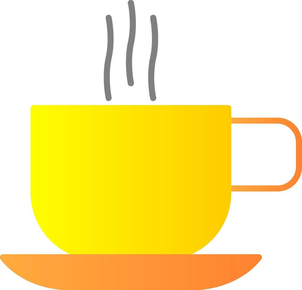 Hot Coffee Flat Gradient  Icon vector