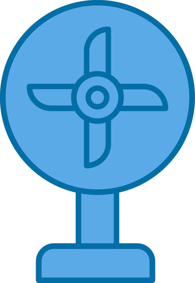 Fan Filled Blue  Icon vector
