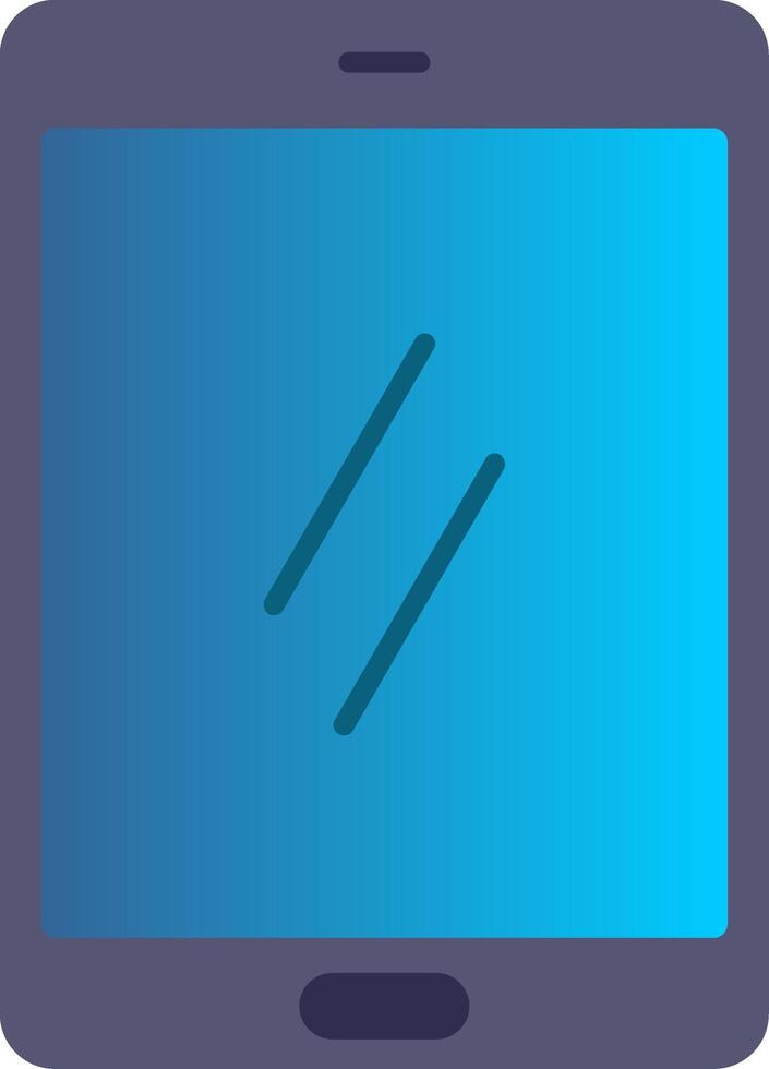 Smartphone Flat Gradient  Icon vector