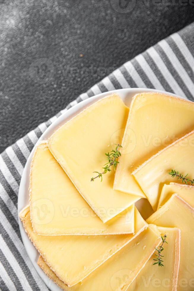 raclette cheese tasty eating cooking appetizer meal food snack on the table copy space food background photo