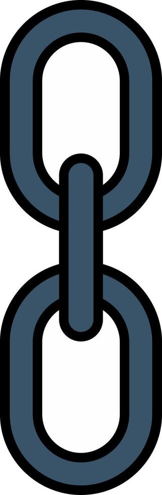 Chain Line Filled Gradient  Icon vector