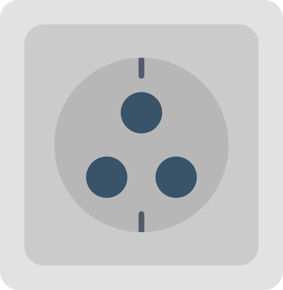 Wall Socket Flat Gradient  Icon vector