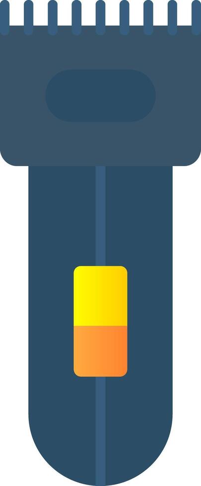 eléctrico maquinilla de afeitar plano degradado icono vector