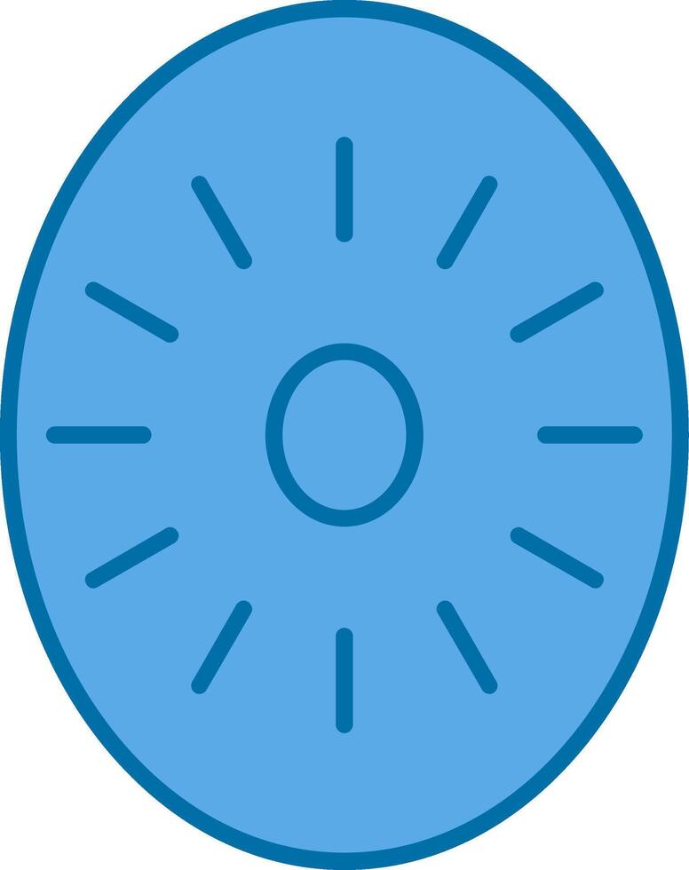 Kiwi Filled Blue  Icon vector