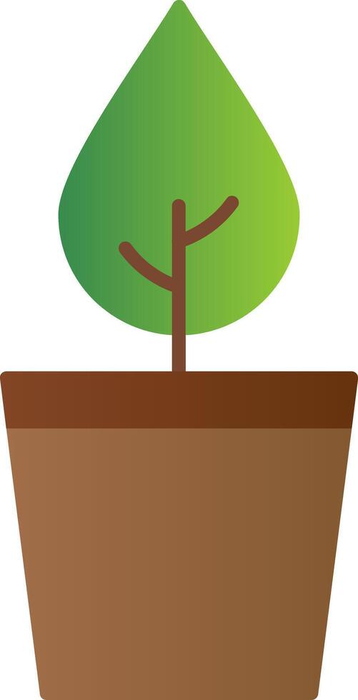 naturaleza plano degradado icono vector