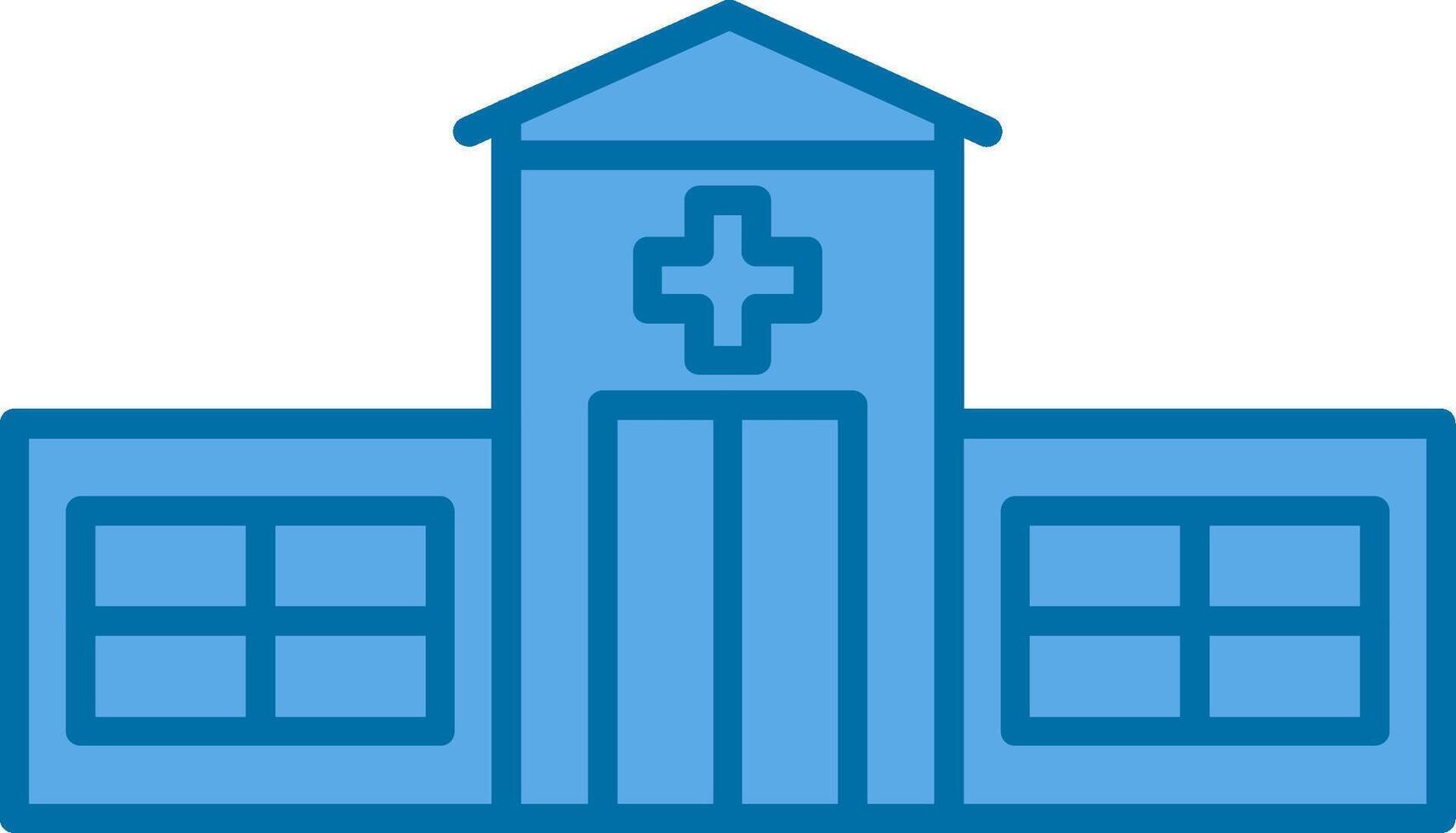 emergencia habitación lleno azul icono vector