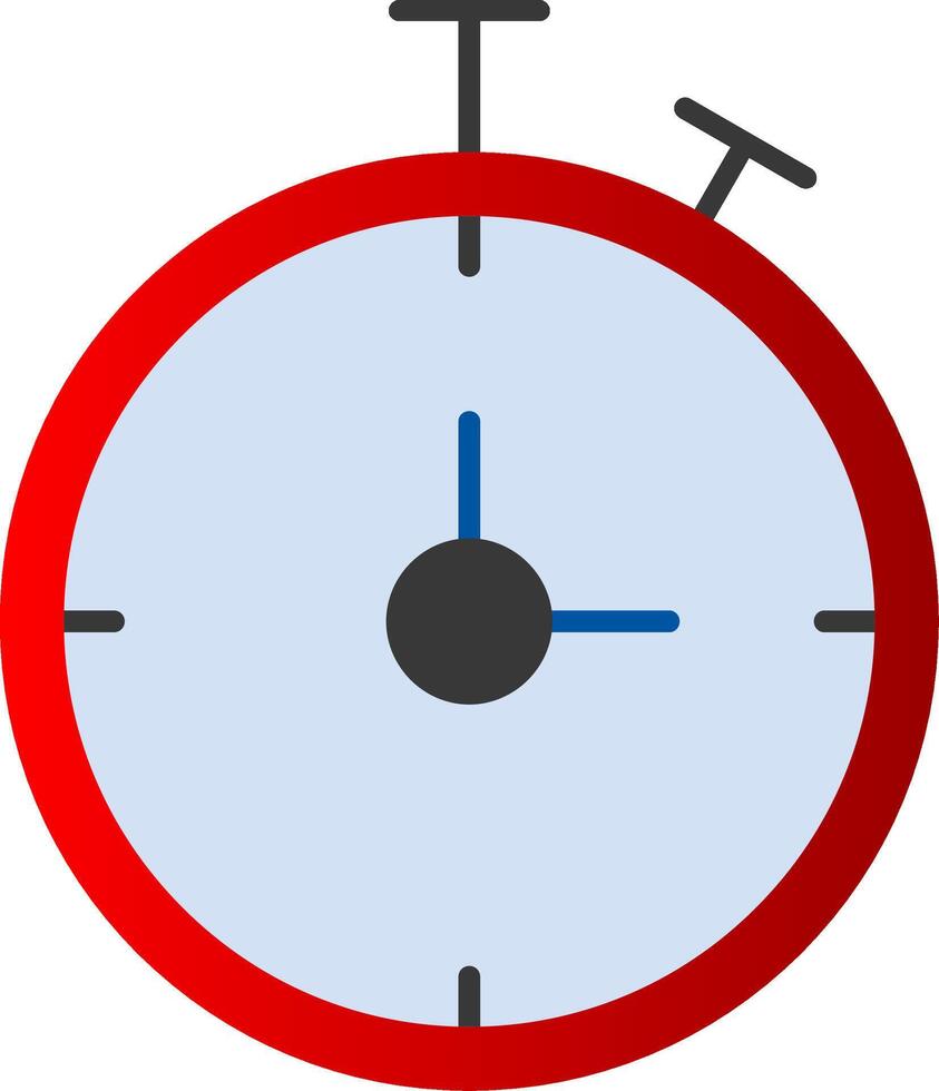 Chronometer Flat Gradient  Icon vector
