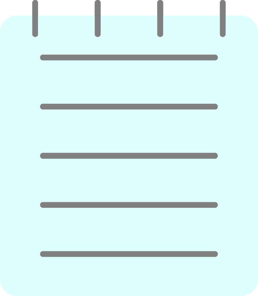 Note Flat Gradient  Icon vector
