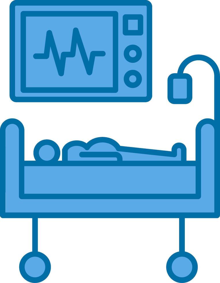 Medical Treatment Filled Blue  Icon vector
